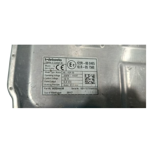 Carregador Aquecedor Térmico Volvo Xc60 T8 2024