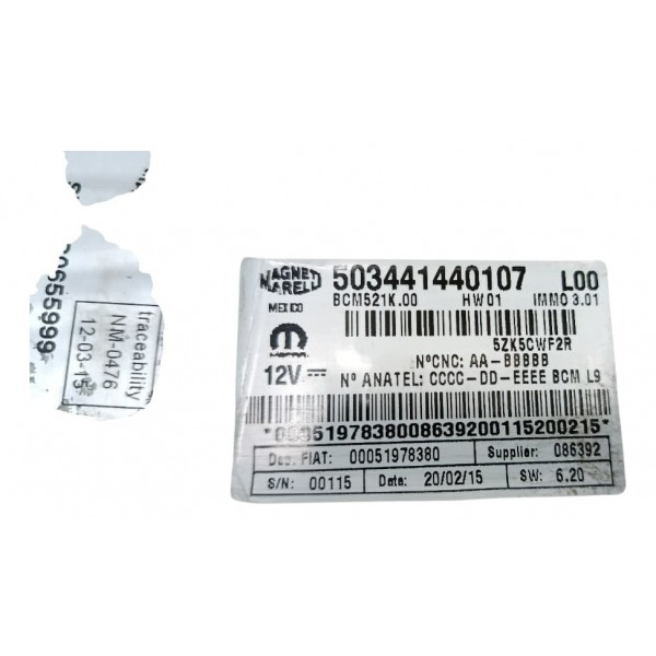 Caixa Fusivel Bcm Jeep Renegade 2016