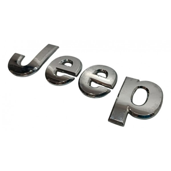 Emblema Jeep Renegade 2016 Prateado