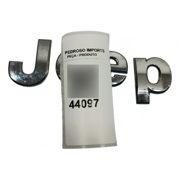 Emblema Jeep Renegade 2016 Prateado