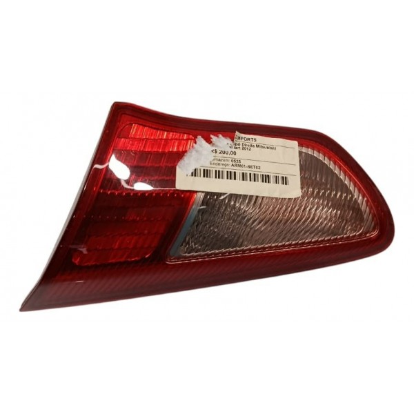Lanterna Traseira Direita Mitsubishi Lancer Ralliart 2012 Direito/passageiro Vermelho