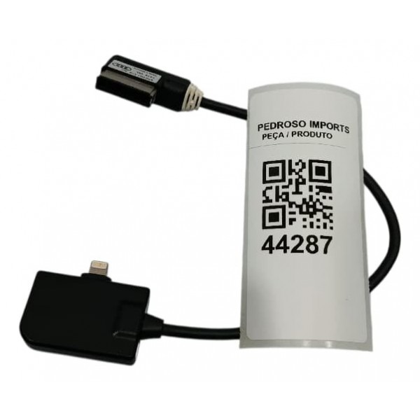Cabo Adaptador iPhone Audi Q7 Preto