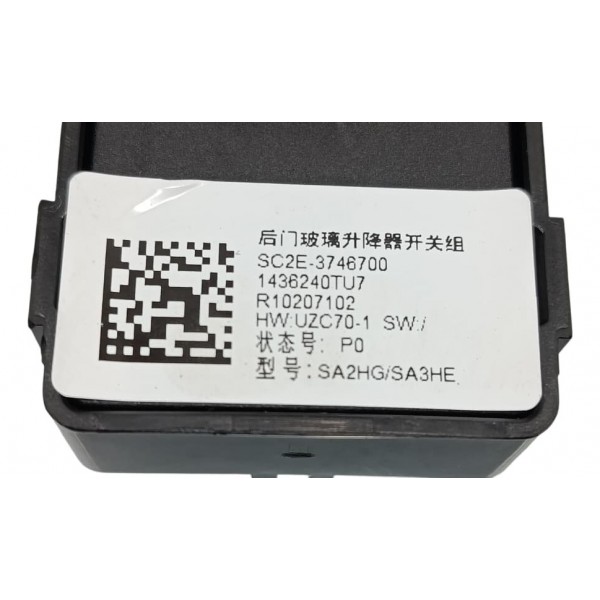 Botão Vidro Elétrico Byd Song Plus 24/25