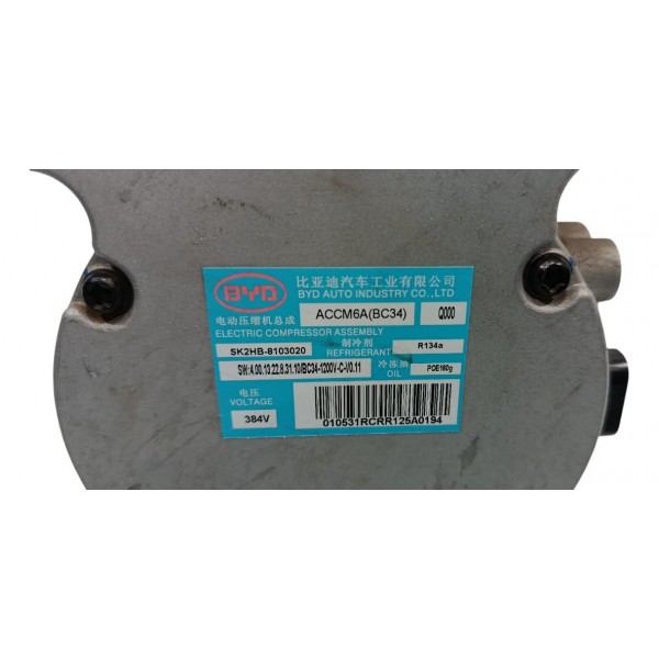 Compressor Ar Condicionado Byd Song Plus 24/25