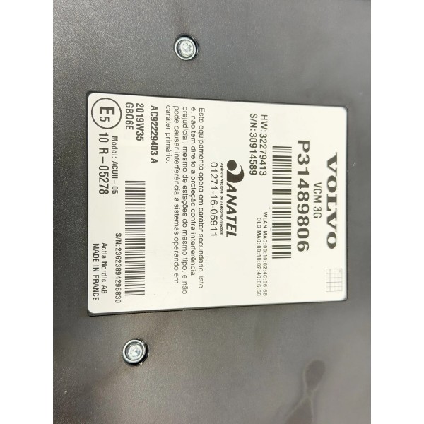 Módulo Bcm Carroceria Volvo S60  T5 2020 P31489806