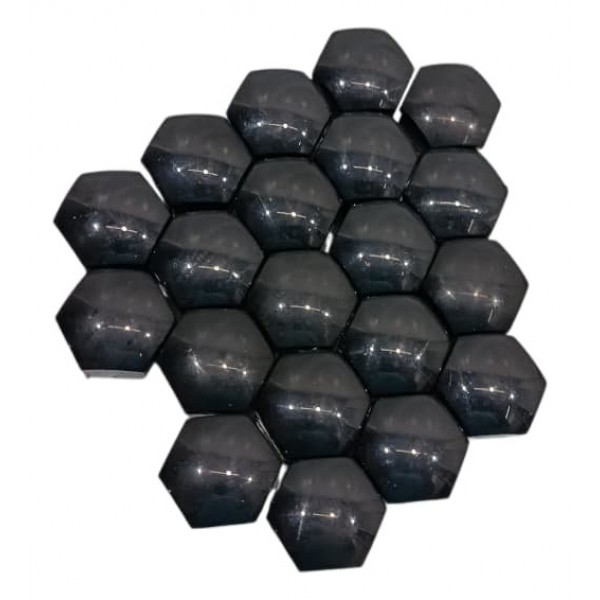 Kit 20 Tampas Parafuso Roda Range Rover Sport 3.0 D350 2024 Preto