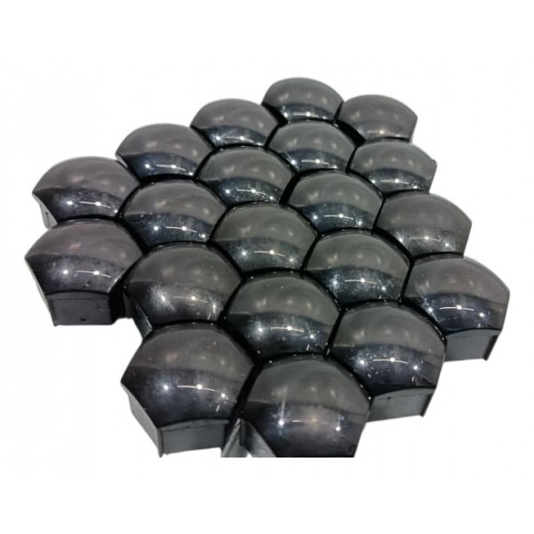 Kit 20 Tampas Parafuso Roda Range Rover Sport 3.0 D350 2024 Preto