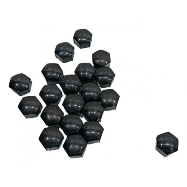 Kit 20 Tampas Parafuso Roda Range Rover Sport 3.0 D350 2024 Preto