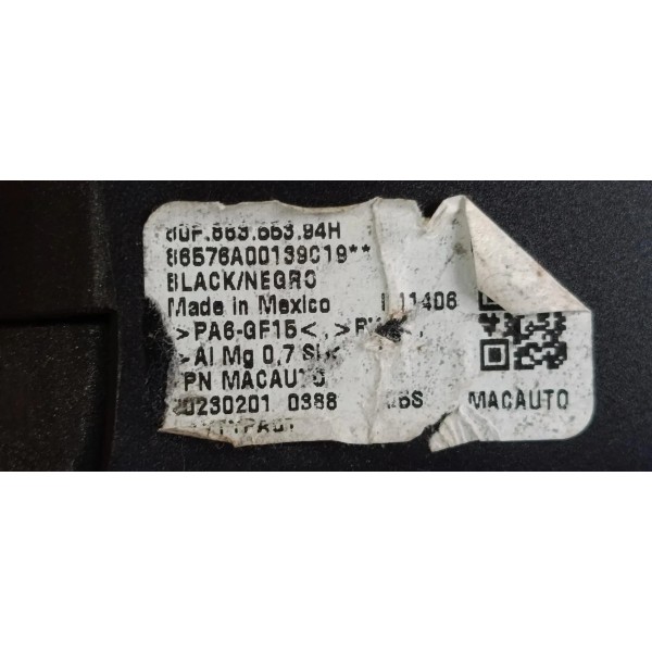 Tampão Cortina Porta Malas Ford Fusion Hybrid 2017 Preto