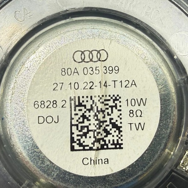 Alto Falante Esquerdo Painel Audi Q5 2.0 Híbrido 2023 Preto