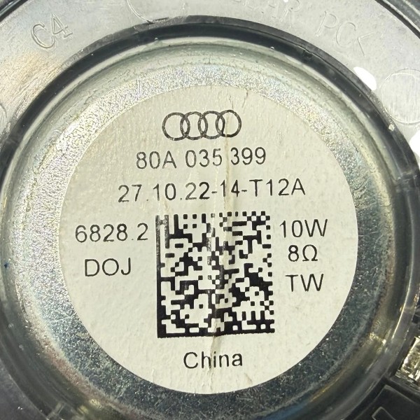 Alto Falante Esquerdo Painel Audi Q5 2.0 Híbrido 2023 Preto