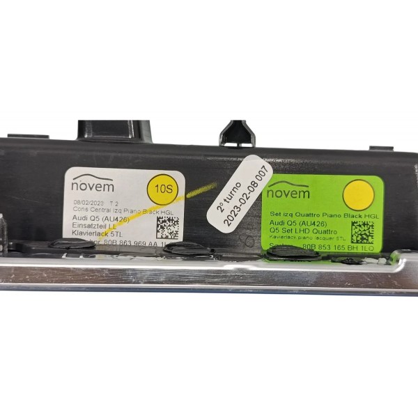 Moldura Console Central Do Cambio Audi Q5 2.0 Híbrido 2023