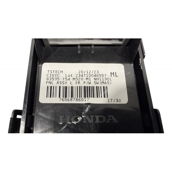 Botão Abertura Porta Mala Honda Civic Touring Hev 2024