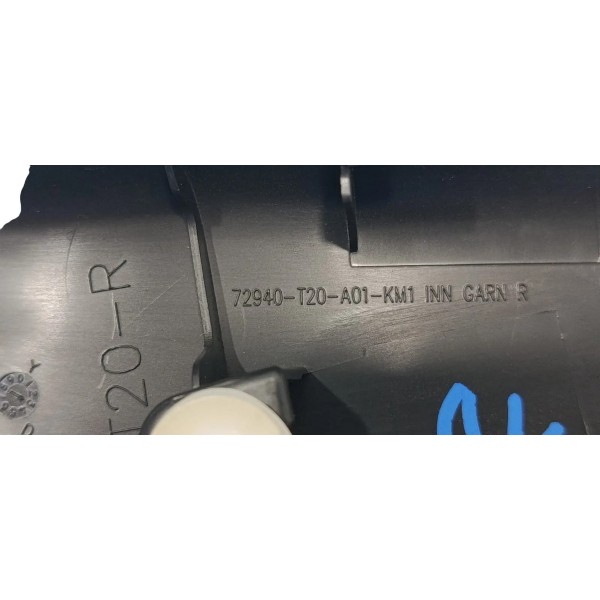 Acabamento Porta Traseira Direita Honda Civic Touring 2024 Preto Animal Print