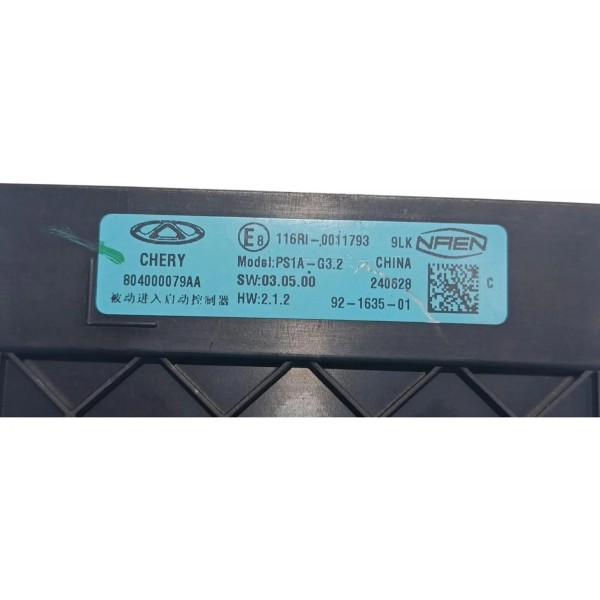 Modulo Conforto Ecu Chery Tiggo 7 1.5 2024