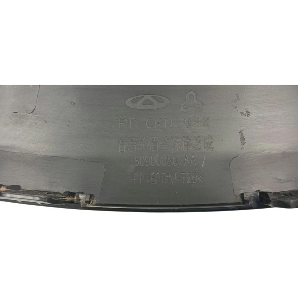Friso Moldura Para-lama Traseira Direita Chery Tiggo 7 2024 Preto