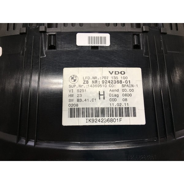 Painel Velocímetros Bmw 335 E90 Twinpower 2011/2012 9242368