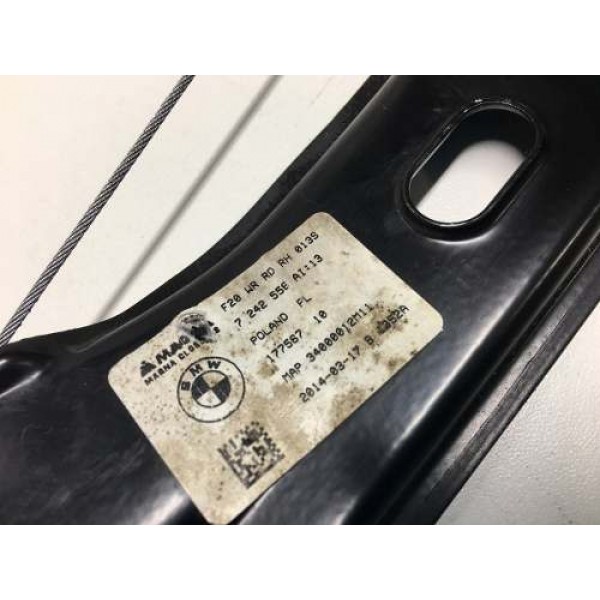 Maquina De Vidro Traseira Direita Bmw 125 2014