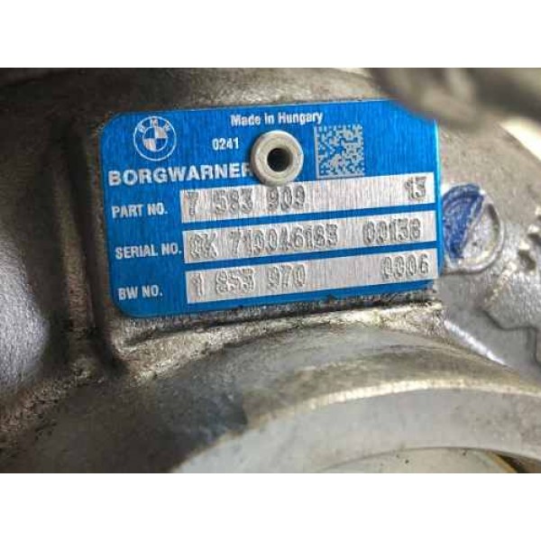 Turbina Motor Bmw X3 35i F25 2013  7583909 Bmw 