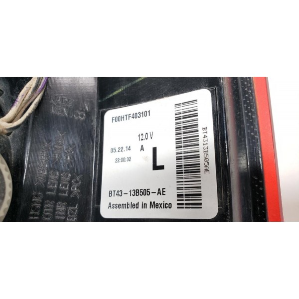 Sinaleira Lanterna Traseiro Ford Edge V6 2014  Esquerdo Vermelho