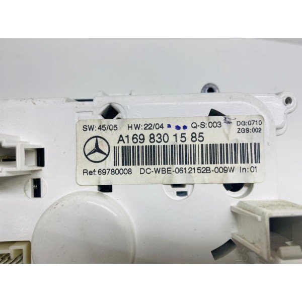 Comando Ar Condicionado Mercedes-benz A200 2007 A1698301585