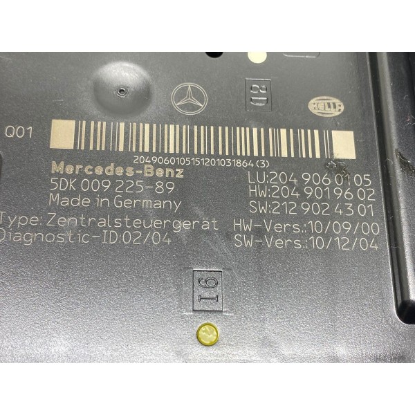 Módulo Sam Traseiro Mercedes-benz C63 2012 2049060105 