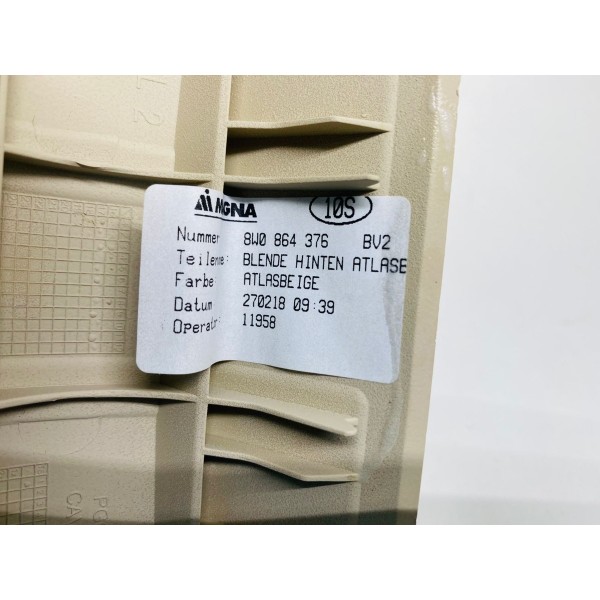 Tampa Traseira Console Audi A4 2.0 Ambiente 2018  8w0864376