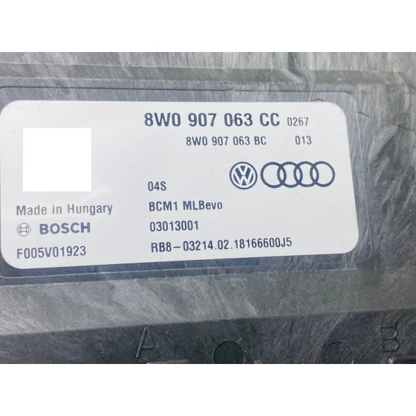Módulo Bcm Audi A4 A5 2.0 Tfsi 2018 Cód. 8w0907063cc
