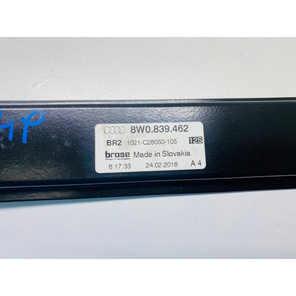 Máquina Vidro Traseira Direita Audi A4 A5 2.0 Tfsi 2018