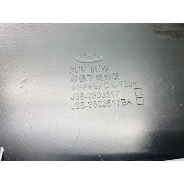 Aplique Pára-choque Dianteiro Chery Tiggo 5x 2020  Arranhado Preto