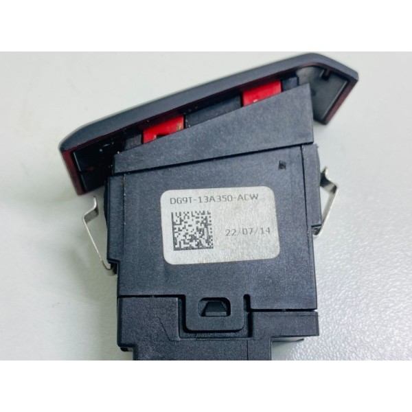 Botão Alerta Ford Fusion Ecoboost 2.0 2015 Cód. Dg9t13a350 - Preto