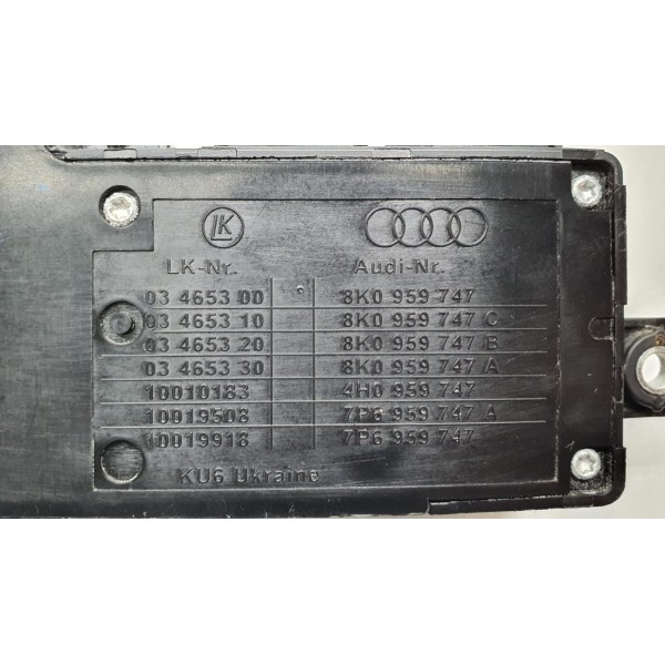 Controle Assento Dianteiro Esquerdo Audi A4 2.0 Tfsi 2012 