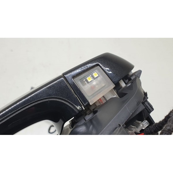 Maçaneta Externa Traseira Esquerda Completa Bmw X3 F25 2014 Preto