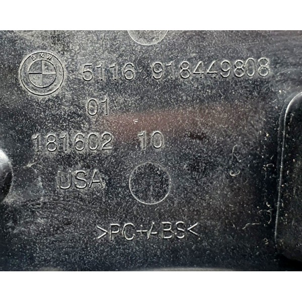 Porta Copos Bmw X3 F25 2014 Cód. 918449808 Preto