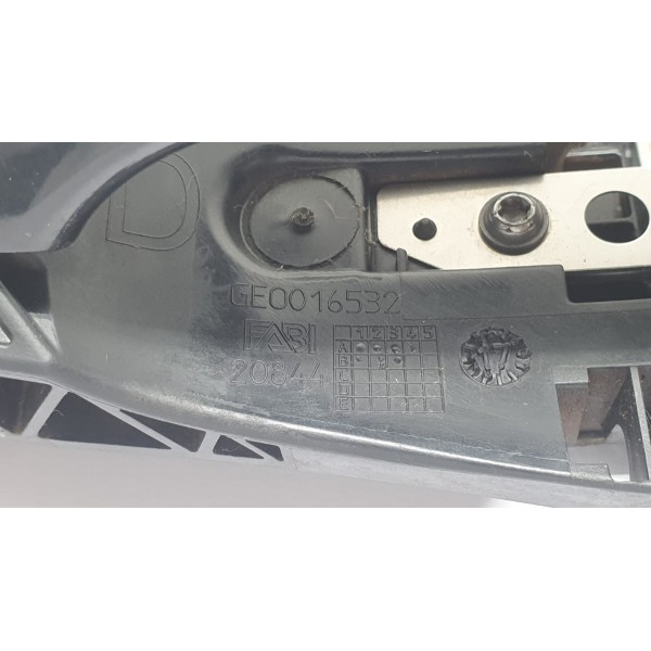 Maçaneta Externa Traseira Direita Peugeot 3008 1.6 Thp 2018 Preto