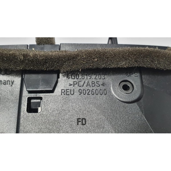 Difusor Ar Central Traseiro  Audi A7 3.0 Tfsi 2012 4g0819203