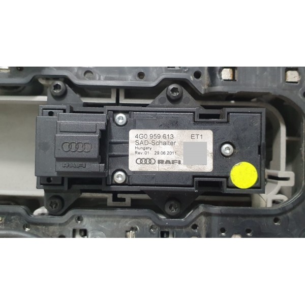 Moldura Console Luz Teto Solar Audi A7 3.0 Tfsi 2012