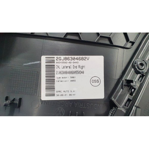 Acabamento Console Central Direito Vw Taos 1.4 250 Tsi 2022