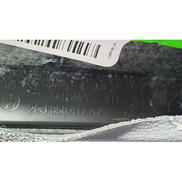 Acabamento Painel Couro (cinza) Vw Taos 1.4 250 Tsi 2022 Cinza