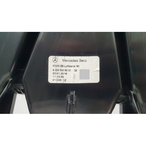 Duto Ar Canal Cabine Ar Condicionado Mercedes Benz C200 2016