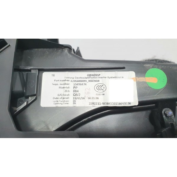 Porta-luvas Mercedes Benz C200 2016 Cód. A2056800091