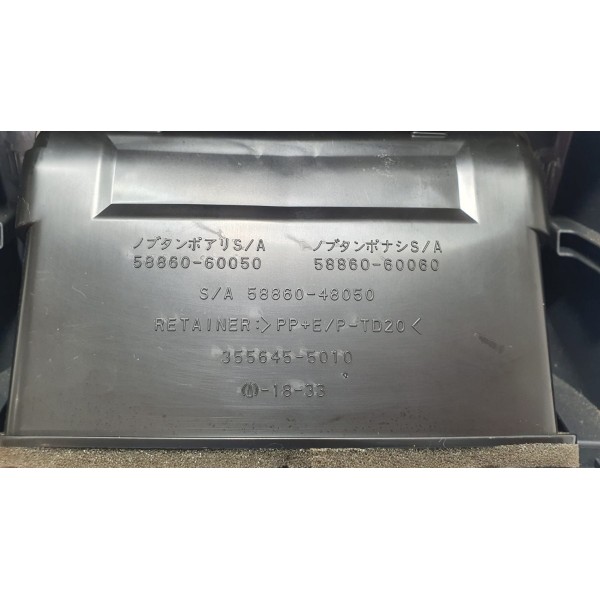 Acabamento Saídas Ar Console Traseiro Toyota Rav4 Hybrid 20