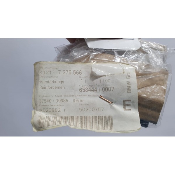 Placa/chapa De Reforço Chassis L/esquerdo Bmw E90 2008