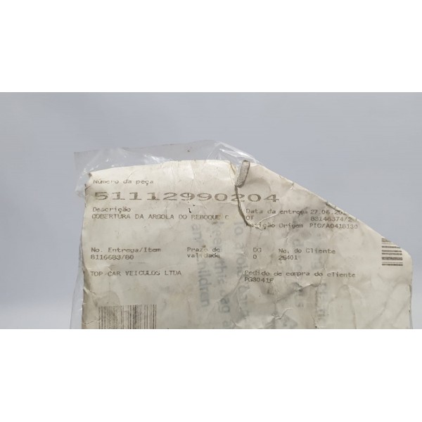 Tampa Reboque Parachoque Bmw X1 2013 Cód. 51112990204