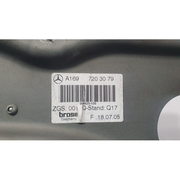 Máquina De Vidro Dianteira Direita Mercedes Benz A200 2006