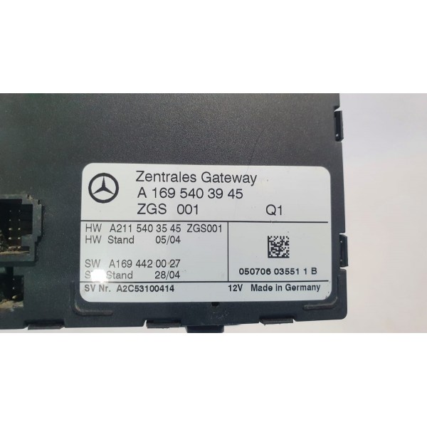 Módulo Gateway Mercedes Benz A200 2006 Cód. A1695403945