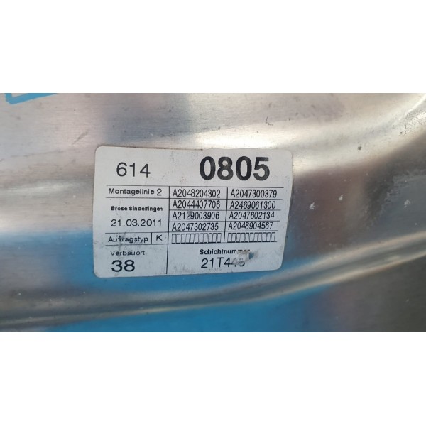 Máquina De Vidro Traseira Esquerda Mercedes C180 2010