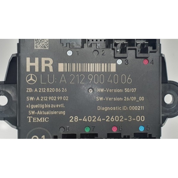 Módulo Conforto Porta Tras Direita Mercedes Benz C180 2009