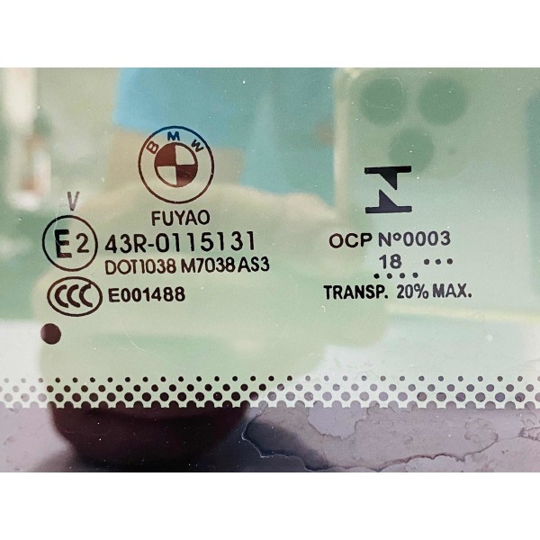 Vidro Teto Solar Traseira Bmw X3 G01 2019