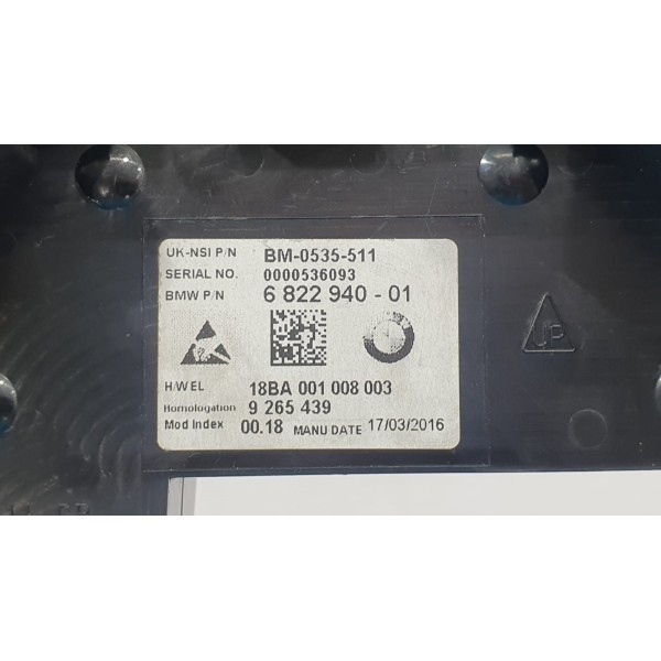 Painel De Instrumentos Conta Giros Mini Cooper S 2016   Preto